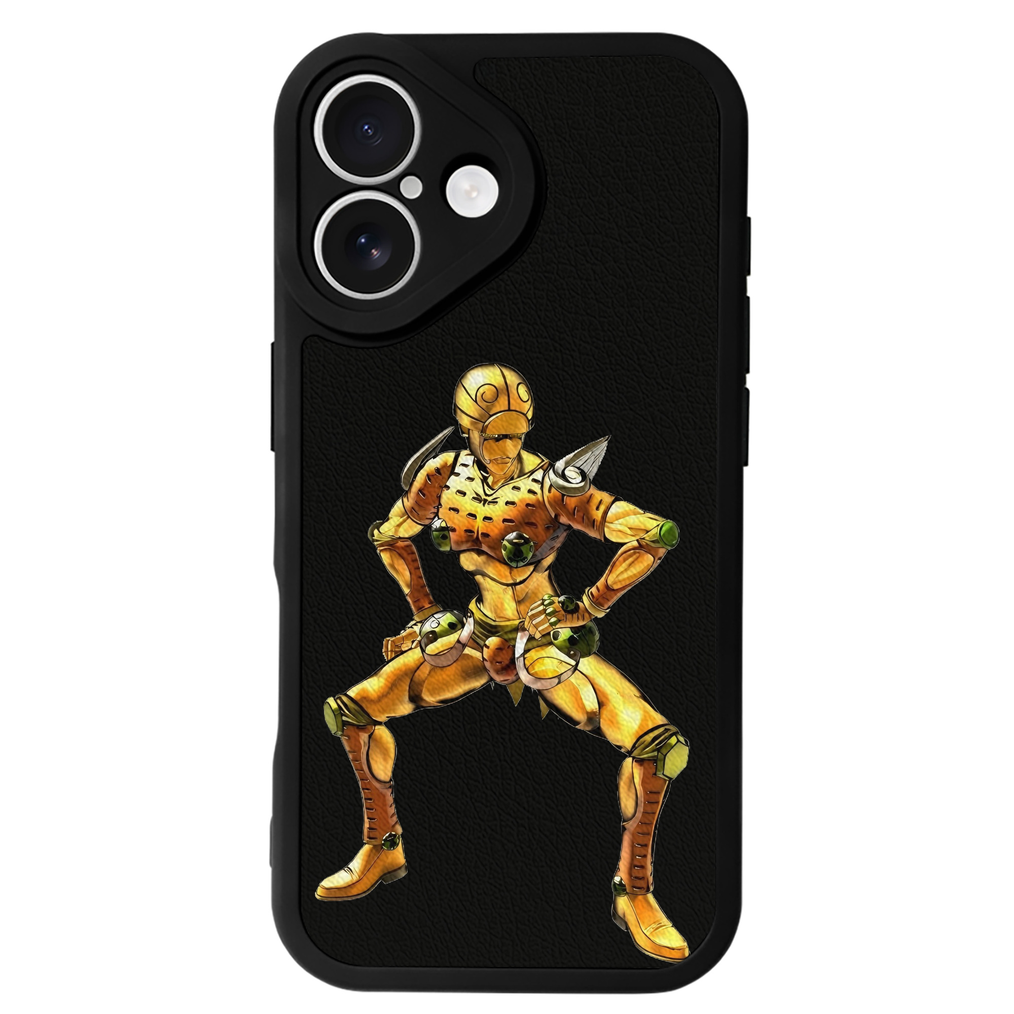 （画像用） ジョジョの奇妙な冒険 ジョルノ?ジョバァーナ JoJo's Bizarre Adventure Giorno Giovanna 【iPhone 16シリーズ対応】シリコンスマホケース（レザー調） 材質：シリコン